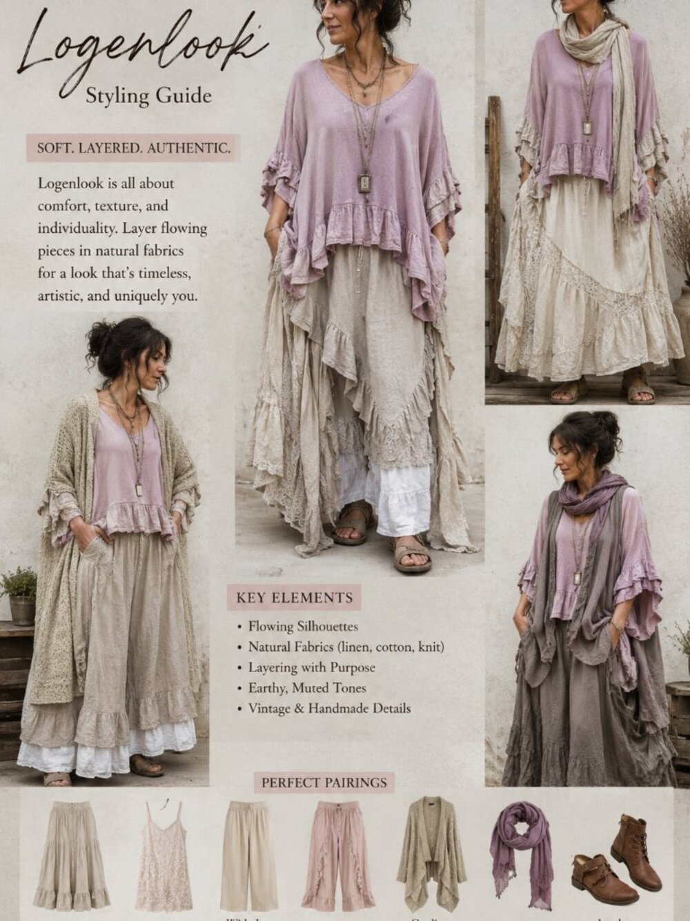 Three Bird Nest The Nest Lagenlook Boho Tunic Cottagecore Fairycore Lagenlook